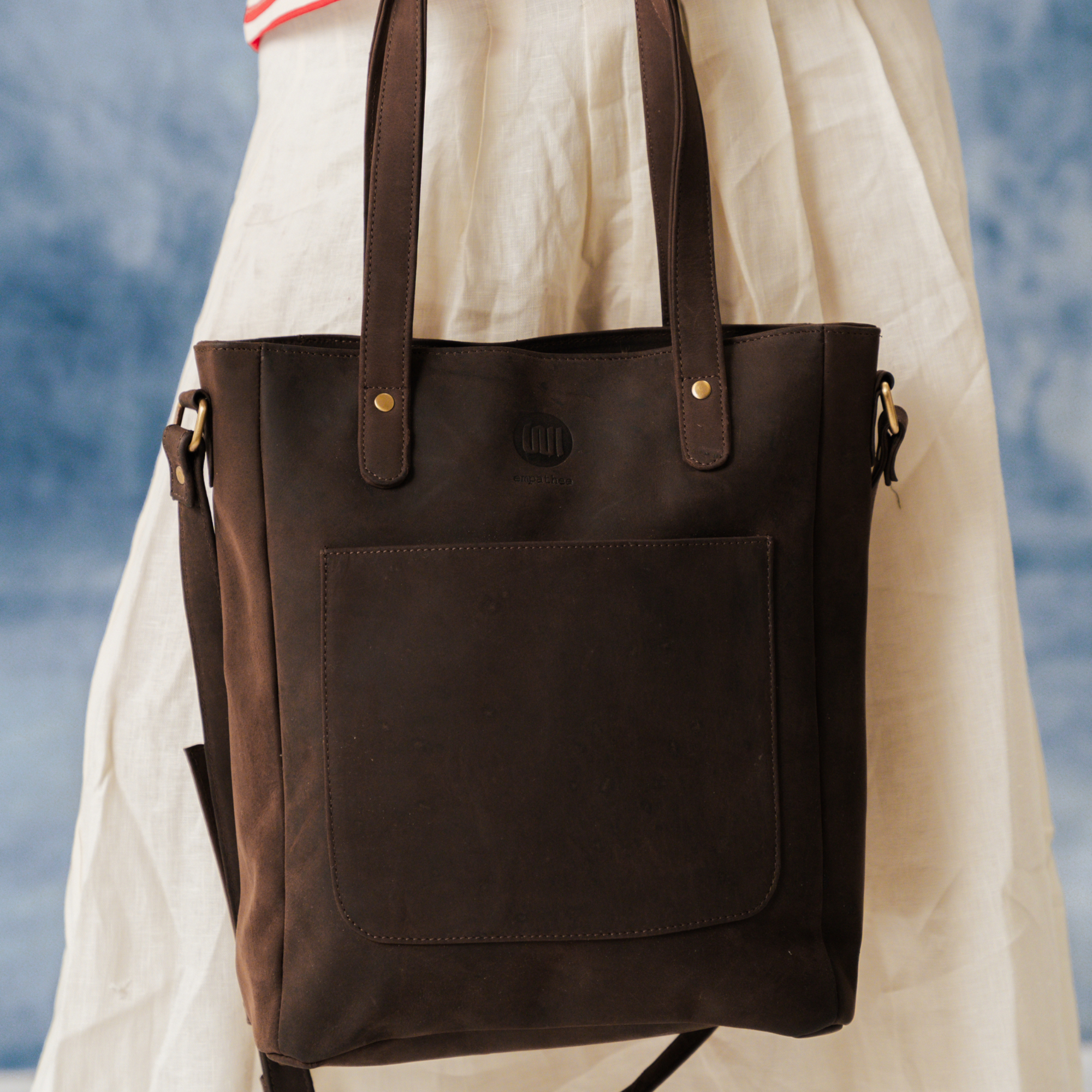 Frauen Ledertasche Dunkelbraun (Lager Räumung) - empathee 