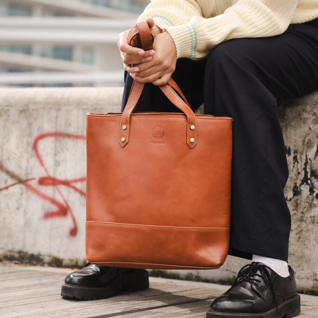 Entdecken Sie unseren Frauen Braunen Ledertasche - empathee